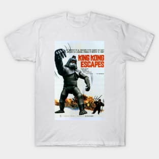 Classic Kaiju Movie Poster - King Kong Escapes T-Shirt